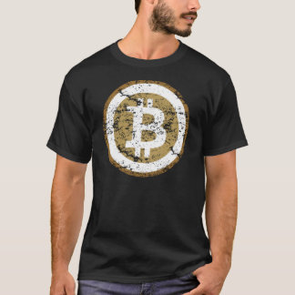 T-Shirt à l'impression graphique vintage Bitcoin (