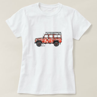 T-shirt à l'impression robuste de Defender en oran