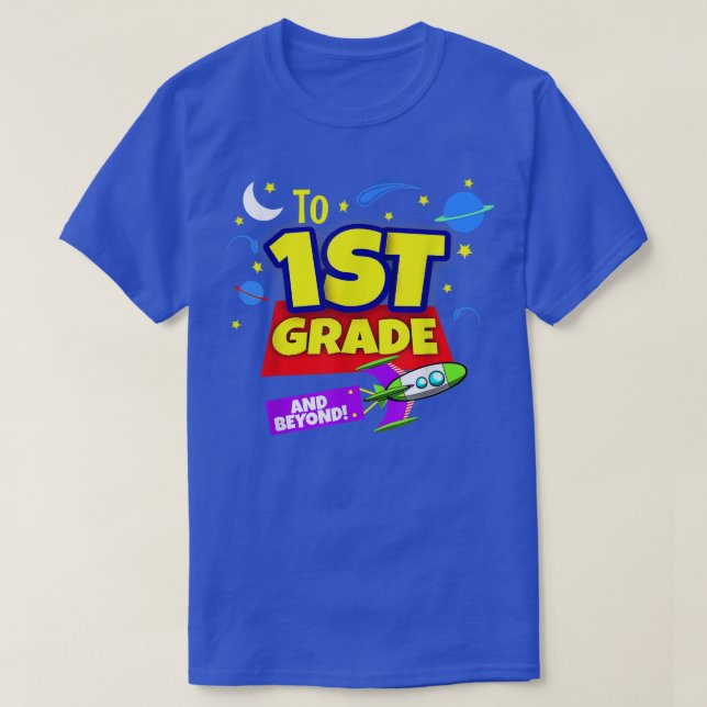 T-shirt À L'Infinité Et Au-Delà De Retour À L'École Premiè (Design devant)