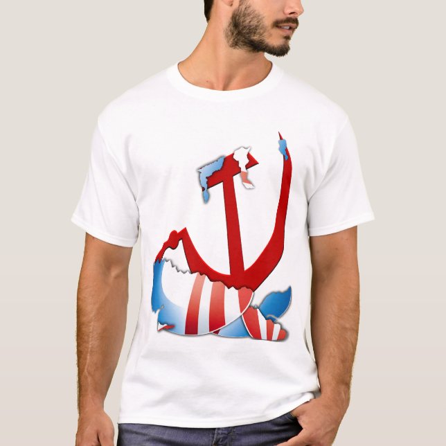 T-shirt À l'intérieur du logo d'Obama - anti Obama (Devant)