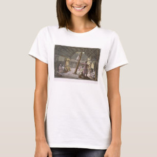 T-shirt À l'intérieur d'une maison en Alaska (gravure de