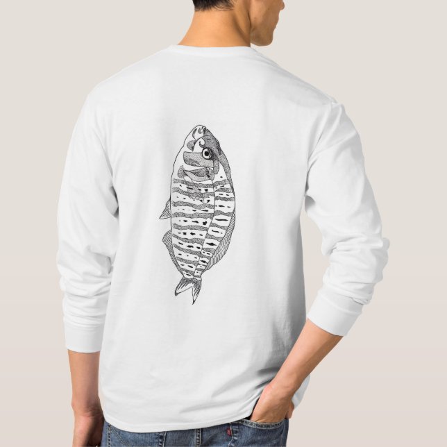 T-Shirt à long feutre Surfperch (Dos)