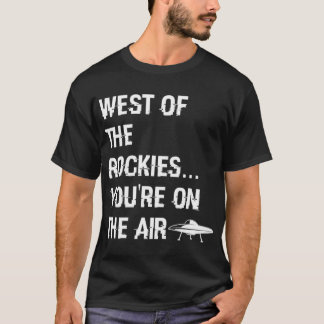 T-shirt À l'ouest des Rocheuses Art Bell Dire