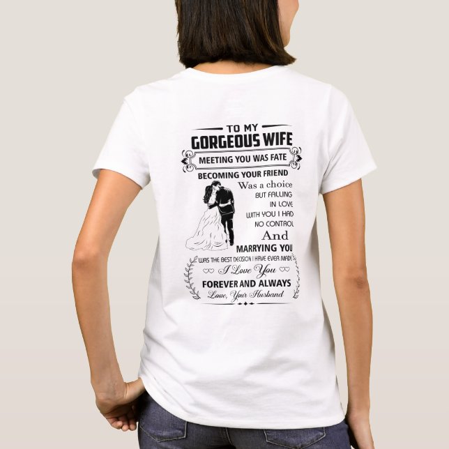 T-shirt À ma belle femme (Dos)