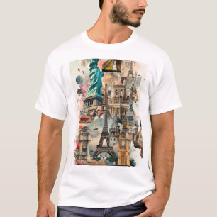 t-shirt à manches courtes avec impression géniale