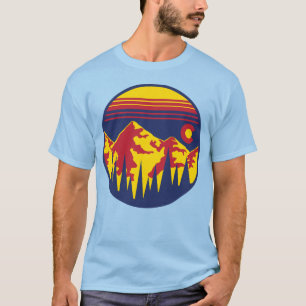T-shirt À manches courtes de cieux du Colorado