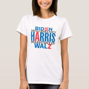 T-shirt à manches courtes pour femmes Harris/Walz 