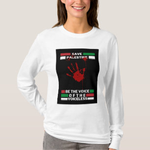 T-shirt à manches Femme Free Palestine   Sauvez Ga