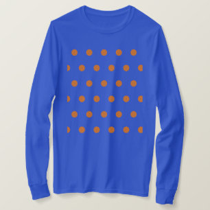 T-shirt à manches longues à points Polka (bleu et