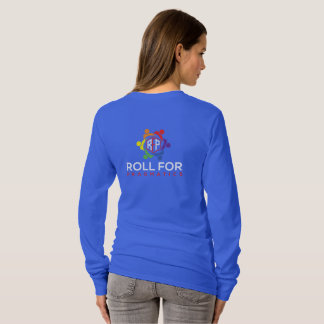 T-shirt à manches longues avec lettrage blanc