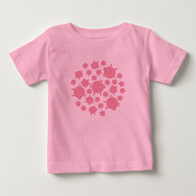 T-shirt à manches longues Bella pour bébé à explos (Devant)