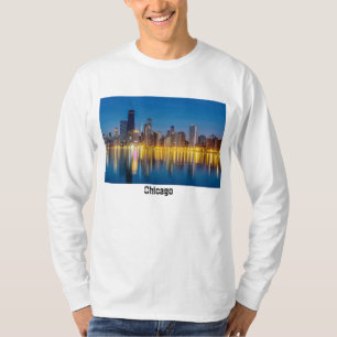 T-shirt à manches longues de la ville de Chicago D
