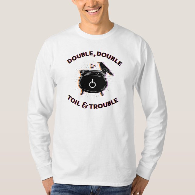 T-shirt à manches longues double double et problèm (Devant)