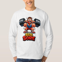 T-shirt à manches longues drôle pour la salle de s