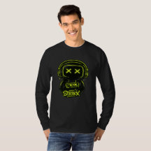 T-Shirt à manches longues graphique Gamer crâne né