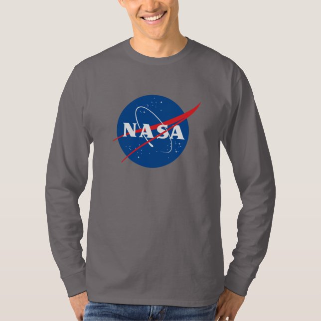 T-shirt à manches longues Iconique de la NASA (gri (Devant)