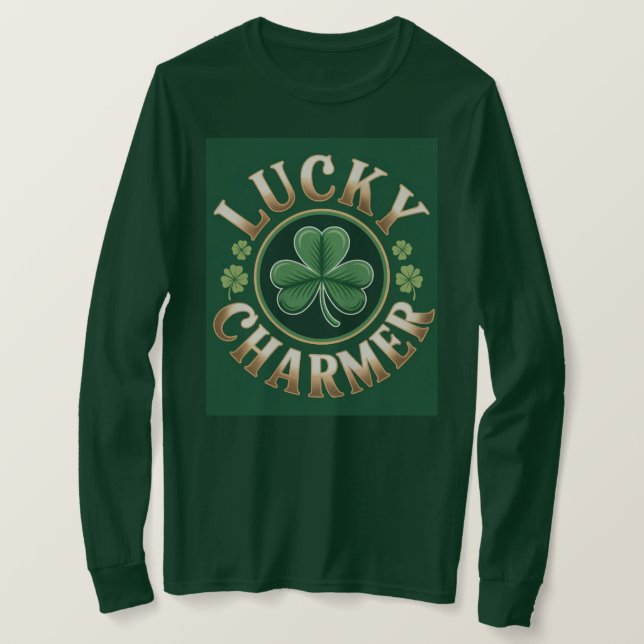 T-Shirt à manches longues Lucky Charmer Basic (Design devant)