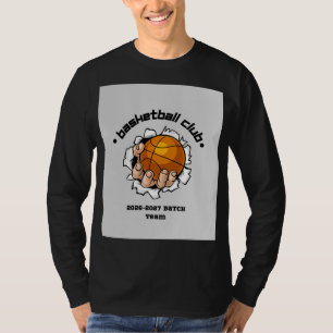 T-Shirt à manches longues pour basket-ball adulte
