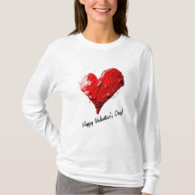 T-shirt à manches longues Saint-Valentin