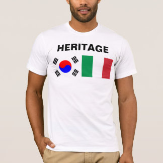 T-shirt À moitié coréen, à moitié italien