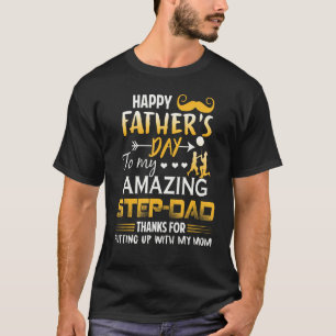 T-shirt À mon beau-père incroyable Merci de supporter