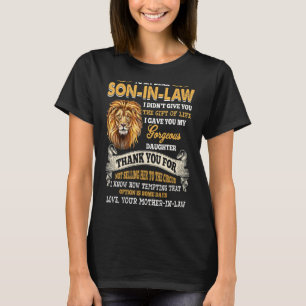 T-shirt À Mon Cher Fils En Droit Remerciements Présentés D