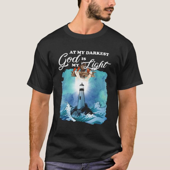 T-shirt À Mon Dieu Le Plus Sombre Est Ma Lumière Phare (Devant)