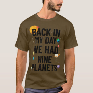 T-shirt A Mon Jour Nous Avions Neuf Planètes Astronomie (2