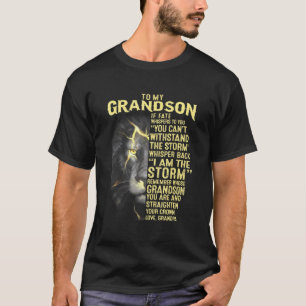 T-shirt À mon petit-fils, ton grand-père d'amour