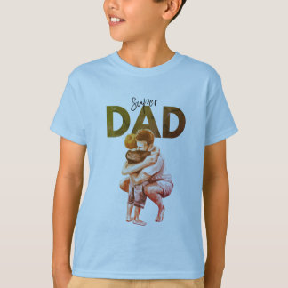 T-shirt à motif aquarelle Super Papa