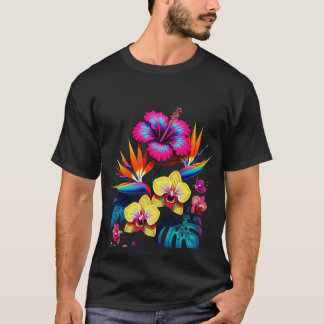 T-Shirt à motif botanique vintage sur toute la sur