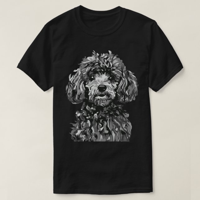T-shirt à motif Caniche Jouet (Design devant)