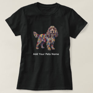 T-shirt à motif de chien Cocker Spaniel mignon