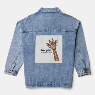 T-shirt à motif de girafe drôle sois toi gravure v