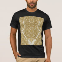 T-Shirt à motif paisley de luxe doré