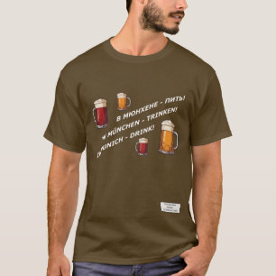 T-shirt À Munich - Boire