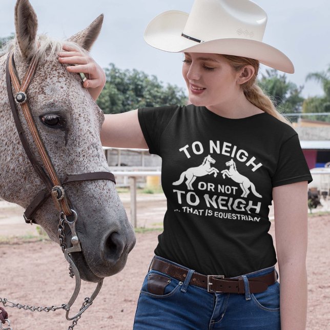 T-shirt À Niger Ou À Ne Pas Niger Qui Est Équestre (Créateur téléchargé)