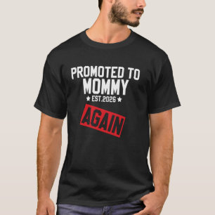 T-shirt À nouveau promu MAMAN en 2026 Drôle de grossesse G