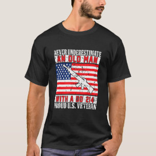 T-shirt À Old Man With A Dd 214