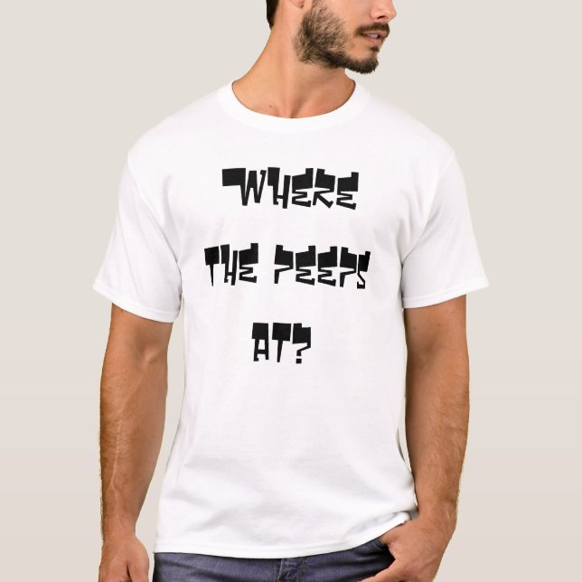 T-shirt À où les piaulements ? (Devant)