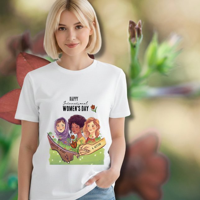 T-shirt A Promise of Justice & Action Women's Day  (A Promise of Justice & Action Women's Day T-Shirt)