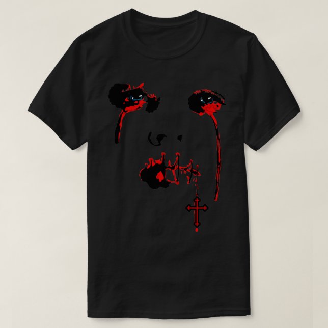 T-shirt A proteste against pedophilia in a Catholic church (Design devant)