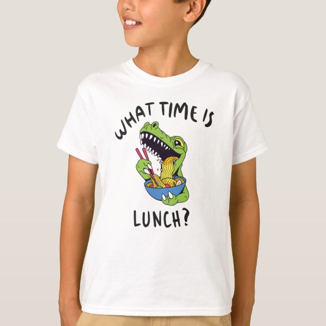 T-shirt À quelle heure est le déjeuner (Devant)