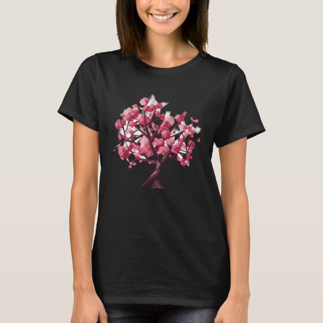 T-shirt A Refreshing and Vibrant Cherry Blossom Tree of li (Devant)