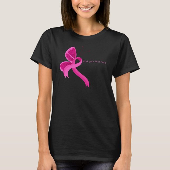 T-shirt à ruban à ruban pour la sensibilisation au (Devant)
