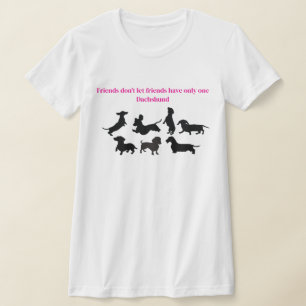 T-shirt à silhouette de teckel