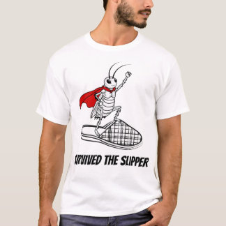 T-shirt A survécu la Pantoufle Super-héros Cafard Drôle T-