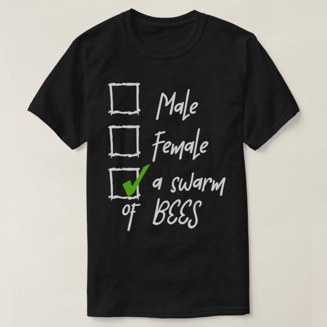 T-shirt A Swarm Of Bees Nonbinary Pride LGBT Enby Non Bina (Design devant)