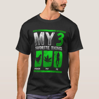T-shirt à tarte au poulet amusant 3 de mon préféré