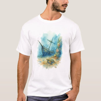 T-shirt à thème marin - Naufrage